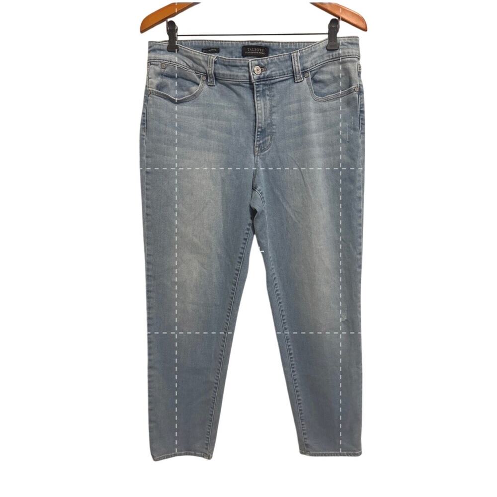 Talbots Womens Boyfriend Flawless Five Pocket‎ Cropped Ankle Mid Rise Jeans 12